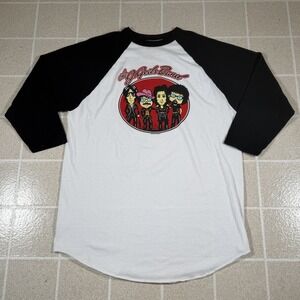 2013 The J Geils Band Half Sleeve Raglan Cartoon Print T Shirt Vintage Retro USA